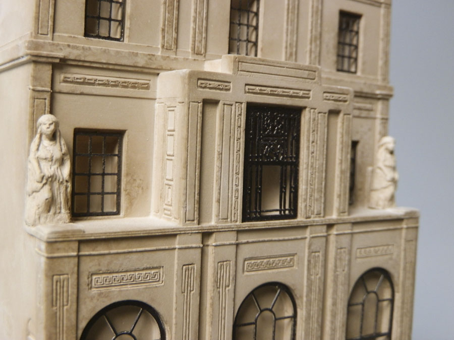 Purchase Sir John Soane House Model, hand made from English Plaster by The Modern Souvenir Company